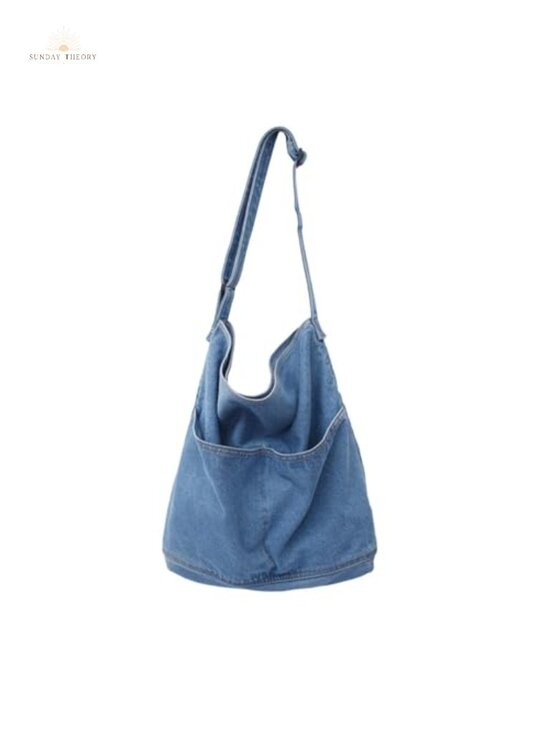 Handbags - Denim Hobo Shoulder Bag Messenger Canvas Tote Crossbody